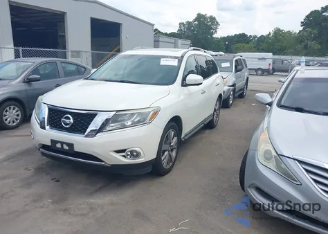 2015 Nissan Pathfinder Platinum from USA, damaged, VIN 5N1AR2MM0FC637377